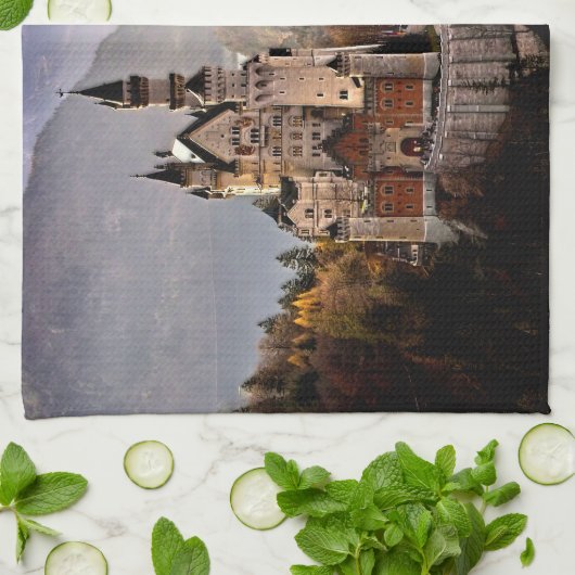 Neuschwanstein Castle Duitsland Theedoek (Gevouwen)