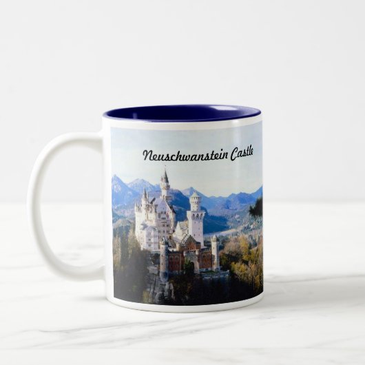 Neuschwanstein Castle Duitsland Tweekleurige Koffiemok (Links)