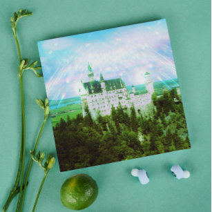 Neuschwanstein Castle - Fairy Dust Photo Edit Poster
