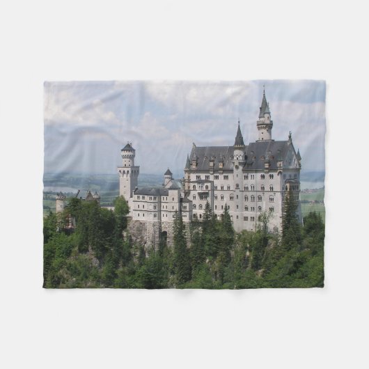 Neuschwanstein Castle Fleece Deken (Voorkant (Horizontaal))
