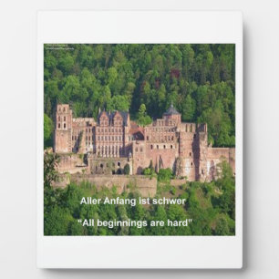Neuschwanstein Castle Frankfurt & German Quote Fotoplaat