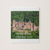 Neuschwanstein Castle Frankfurt & German Quote Legpuzzel (Verticaal)