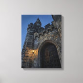 Neuschwanstein Castle Gatehouse Twilight Canvas Afdruk (Voorkant)