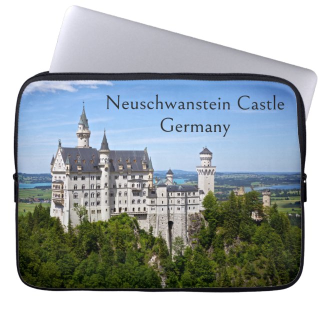 Neuschwanstein Castle Germany Laptop Sleeve (Voorkant)