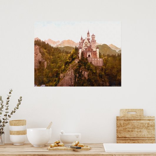 Neuschwanstein Castle II Poster (Keuken)