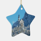 Neuschwanstein Castle in Winter Keramisch Ornament (Rechts)