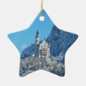 Neuschwanstein Castle in Winter Keramisch Ornament (Voorkant)