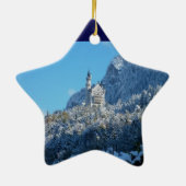 Neuschwanstein Castle in Winter Keramisch Ornament (Achterkant)