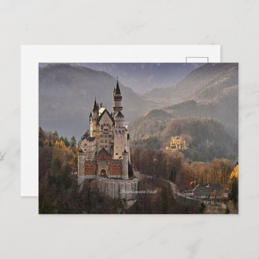 Neuschwanstein Castle, Kaart Duitsland (Voorkant / Achterkant)