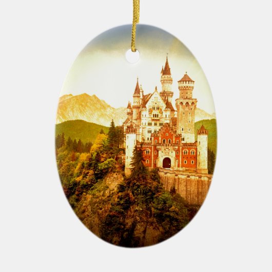 Neuschwanstein Castle Keramisch Ornament (Voorkant)
