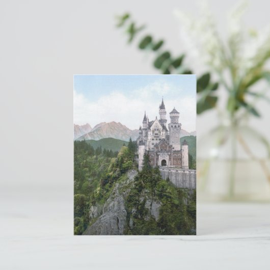 Neuschwanstein Castle Lithograaf Briefkaart (Staand voorkant)