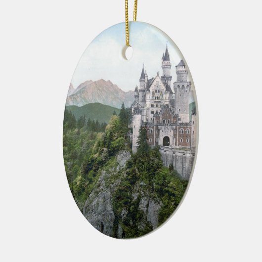 Neuschwanstein Castle Lithograaf Keramisch Ornament (Links)