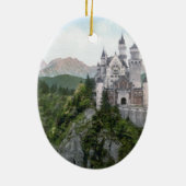 Neuschwanstein Castle Lithograaf Keramisch Ornament (Achterkant)