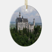Neuschwanstein Castle met kerstversiering Keramisch Ornament (Rechts)