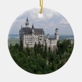 Neuschwanstein Castle met kerstversiering Keramisch Ornament