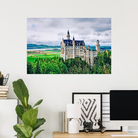 Neuschwanstein Castle - Poster (Thuiskantoor)