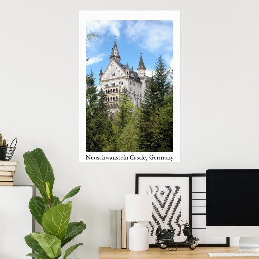 Neuschwanstein Castle Poster (Thuiskantoor)