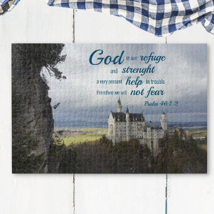 neuschwanstein castle, psalm 46 1-2 Bijbelvers Legpuzzel