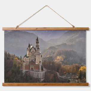 Neuschwanstein Castle, Schwangau, Duitsland Hangin Hangend Wandkleed