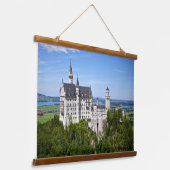 Neuschwanstein Castle, Schwangau, Duitsland Hangin Hangend Wandkleed (Gebogen)