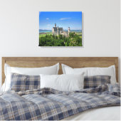 Neuschwanstein Castle Stretched Canvas Print (Insitu (Slaapkamer))