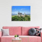 Neuschwanstein Castle Stretched Canvas Print (Insitu (Woonkamer))