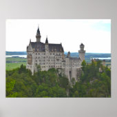 Neuschwanstein Castle vanaf de brug Poster (Voorkant)