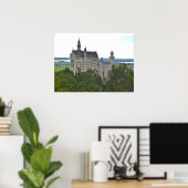 Neuschwanstein Castle vanaf de brug Poster (Thuiskantoor)
