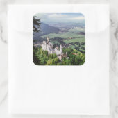 Neuschwanstein Castle Vierkante Sticker (Tas)