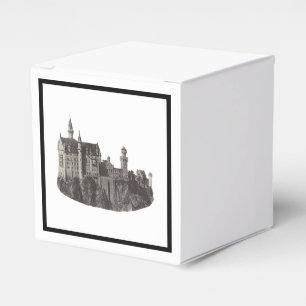 Neuschwanstein Castle Zwart-wit historische kunst Bedankdoosjes