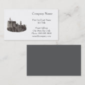 Neuschwanstein Castle Zwart-wit historische kunst Visitekaartje (Voorkant / Achterkant)