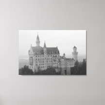 Neuschwanstein Castle Zwart-wit Print