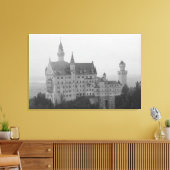 Neuschwanstein Castle Zwart-wit Print (Insitu (Woonkamer))