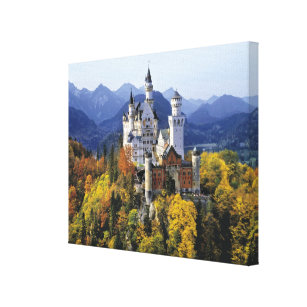Neuschwanstein is een van de drie canvas afdruk