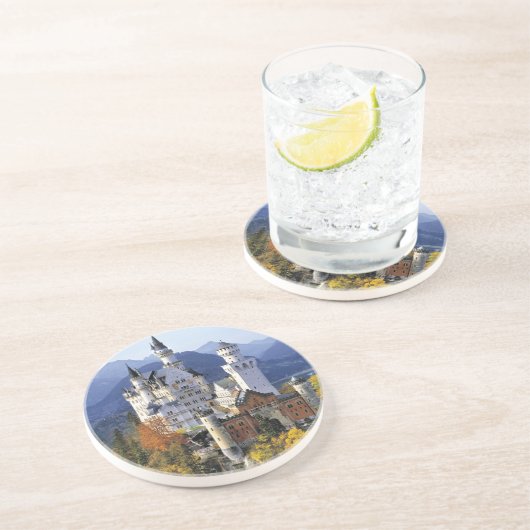 Neuschwanstein is een van de drie zandsteen onderzetter (Zijkant)