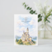 Neuschwanstein Kasteel | Architectuur Landschap Feestdagenkaart (Staand voorkant)