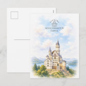 Neuschwanstein Kasteel | Architectuur Landschap Feestdagenkaart (Voorkant / Achterkant)