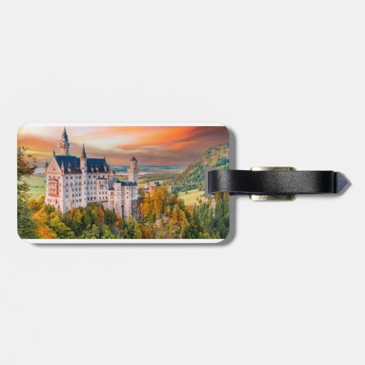 Neuschwanstein kasteel bagagelabel (Achterkant horizontaal)