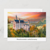 Neuschwanstein kasteel briefkaart (Voorkant / Achterkant)