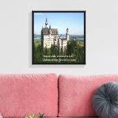 Neuschwanstein Kasteel & Duitse Quote Canvasprint Canvas Afdruk (Insitu (Woonkamer))