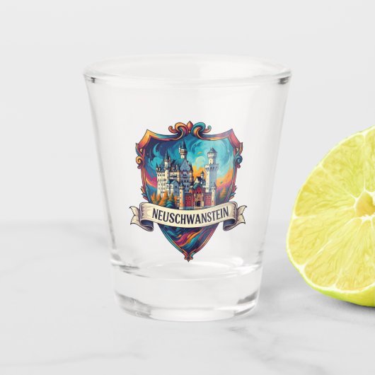 Neuschwanstein Kasteel Duitsland Reizen Shot Glas (Voorkant)