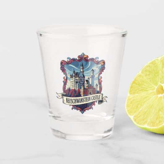 Neuschwanstein Kasteel Duitsland Reizen Shot Glas (Voorkant)
