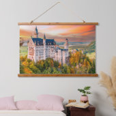 Neuschwanstein kasteel hangend wandkleed (Slaapkamer)
