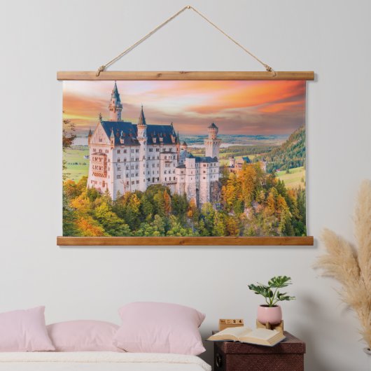 Neuschwanstein kasteel hangend wandkleed (Slaapkamer)