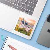 Neuschwanstein kasteel sticker (Laptop met iPhone)