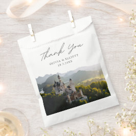 Neuschwanstein Kasteel trouwfoto dank u Bedankzakje