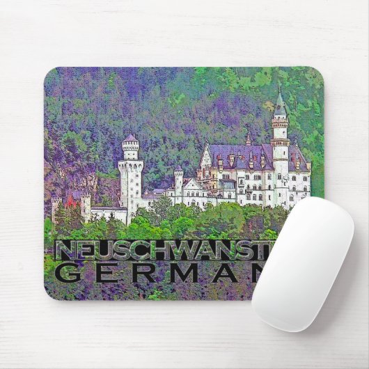 Neuschwanstein Muismat (Met muis)