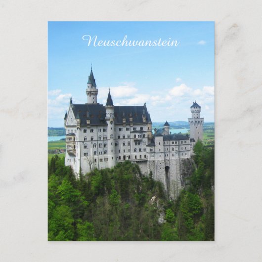 Neuschwanstein panorama briefkaart (Voorkant)