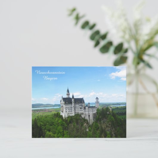 Neuschwanstein-Panorama Briefkaart (Staand voorkant)