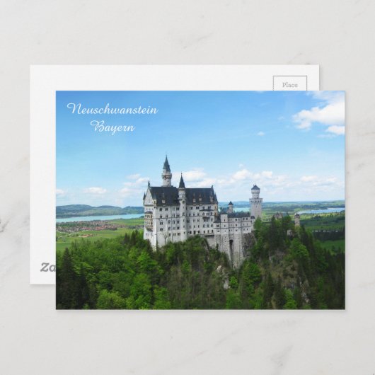 Neuschwanstein-Panorama Briefkaart (Voorkant / Achterkant)